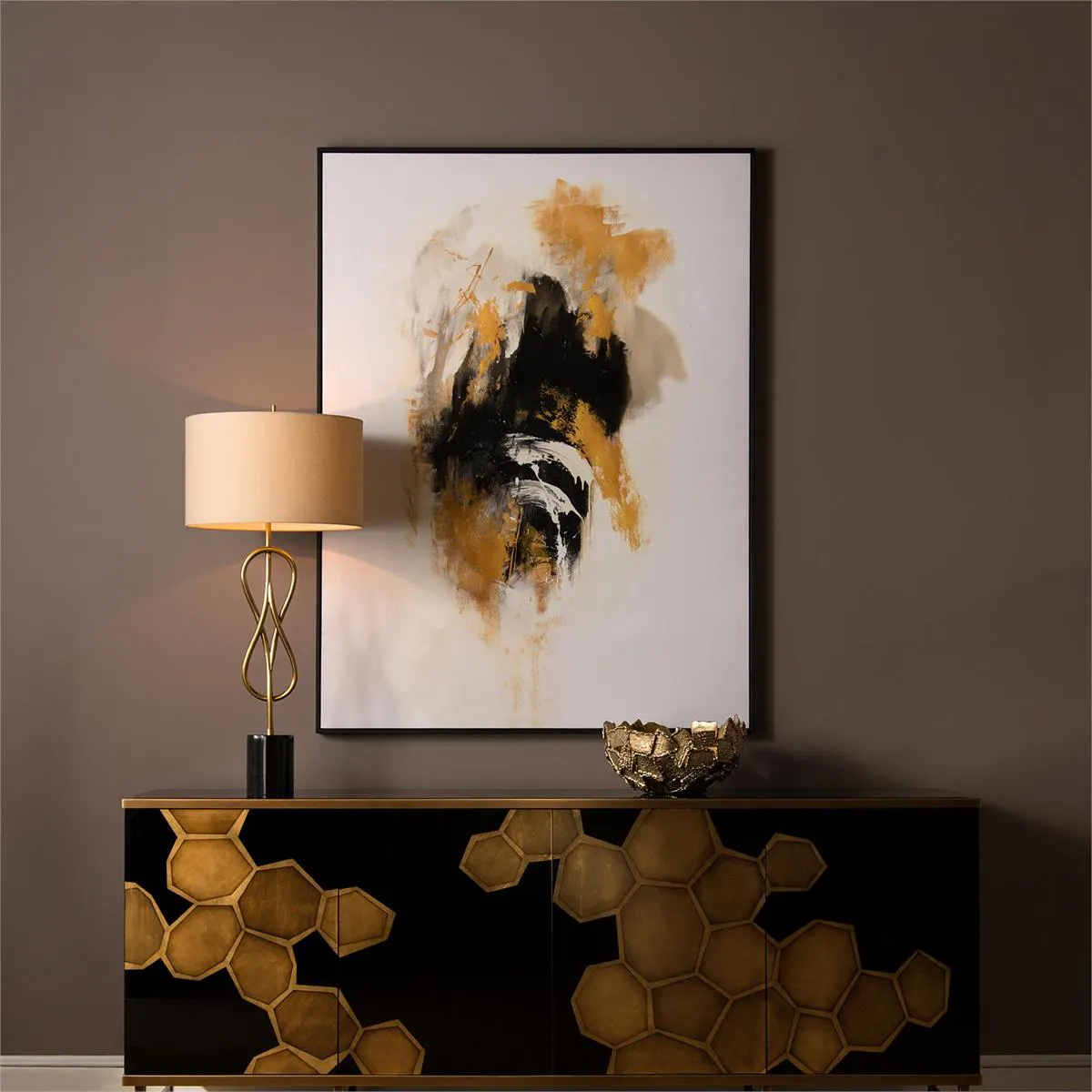 John Richard EUR-04-0449 Honeycomb Credenza John Richard EUR-04-0449 Honeycomb Credenza