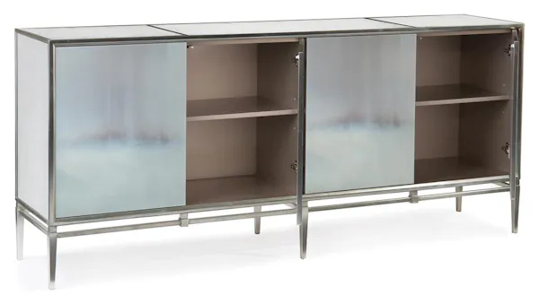 John Richard EUR-04-0476 Carol Benson Cobbs Haze Four Door Credenza John Richard EUR-04-0476 Carol Benson Cobbs Haze Four Door Credenza