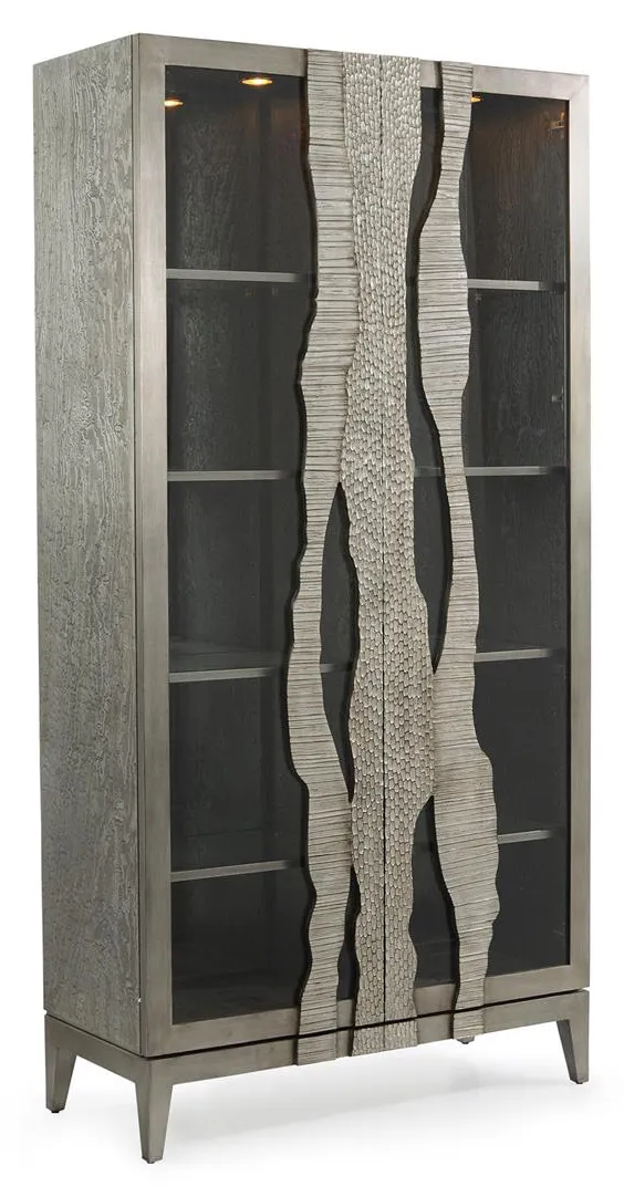 John Richard EUR-04-0732 River's Edge Silver Display Cabinet John Richard EUR-04-0732 River's Edge Silver Display Cabinet