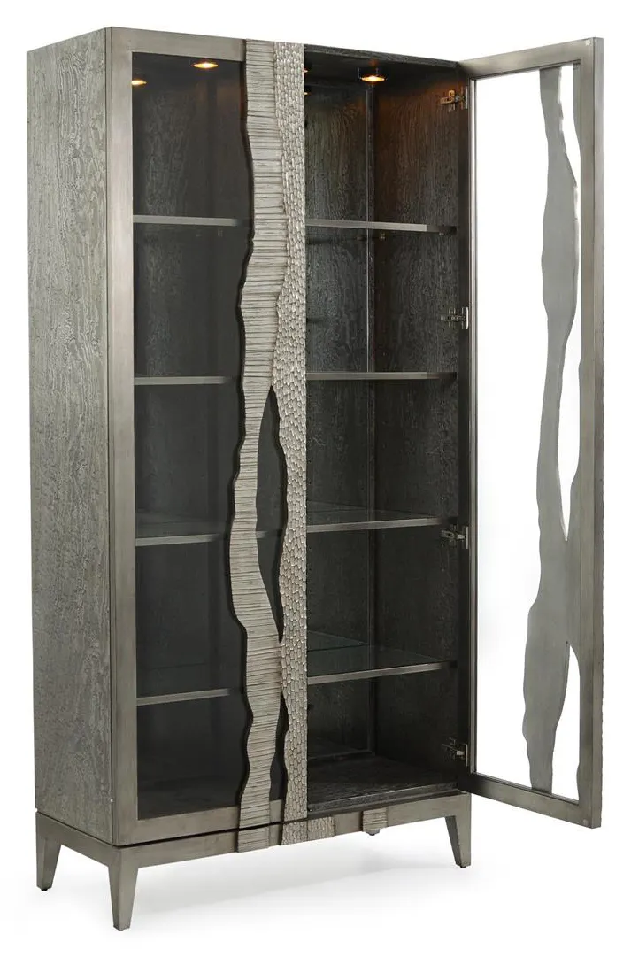 John Richard EUR-04-0732 River's Edge Silver Display Cabinet John Richard EUR-04-0732 River's Edge Silver Display Cabinet