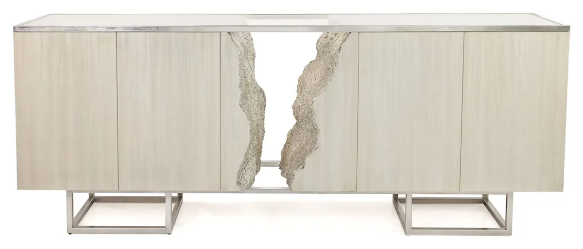 John Richard EUR-04-0808 Terra Four Door Credenza White John Richard EUR-04-0808 Terra Four Door Credenza White