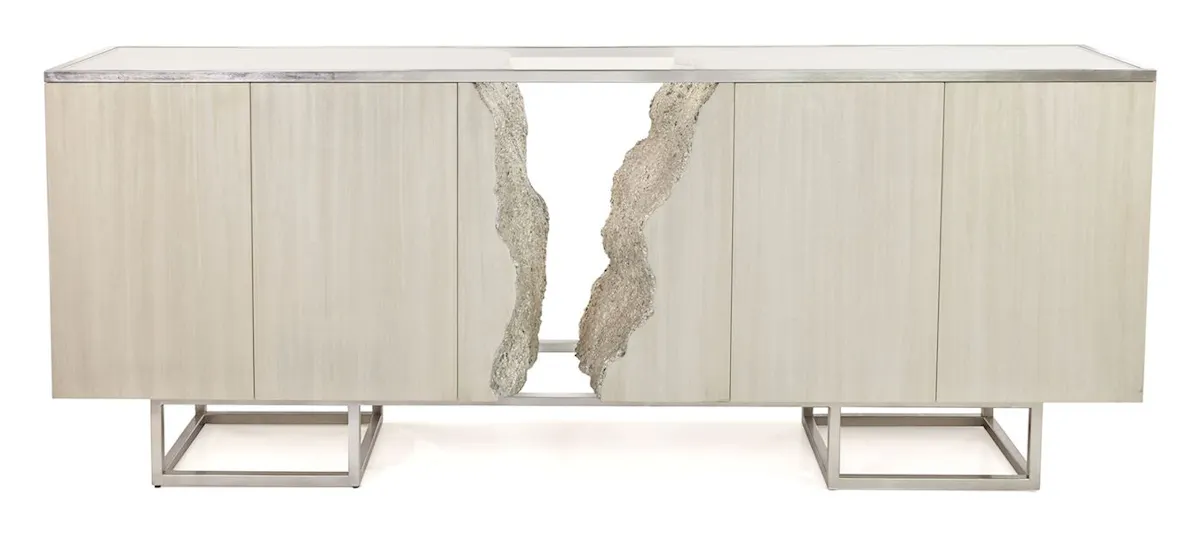 John Richard EUR-04-0808 Terra Four Door Credenza White John Richard EUR-04-0808 Terra Four Door Credenza White