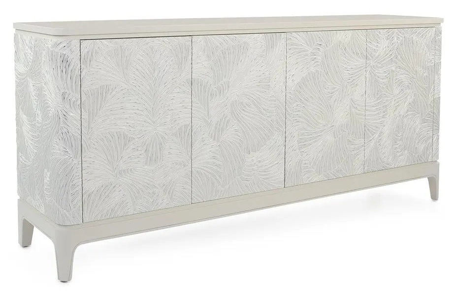 John Richard EUR-04-0842 Ivory Palms Four Door Credenza John Richard EUR-04-0842 Ivory Palms Four Door Credenza