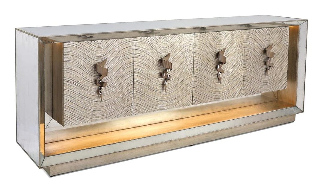 John Richard EUR-04-0852 Moon Shadow Four Door Sideboard John Richard EUR-04-0852 Moon Shadow Four Door Sideboard