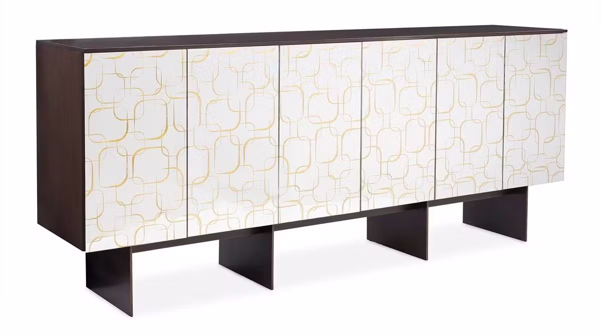 John Richard EUR-04-0880 Plaza Six Door Sideboard Siver