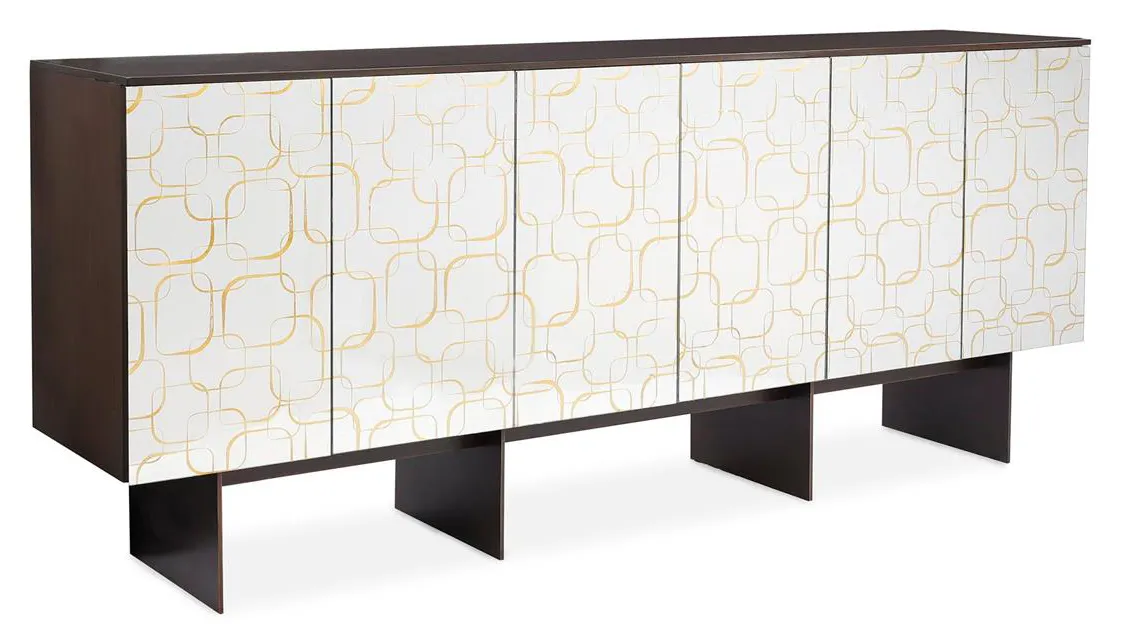 John Richard EUR-04-0880 Plaza Six Door Sideboard Siver John Richard EUR-04-0880 Plaza Six Door Sideboard Siver