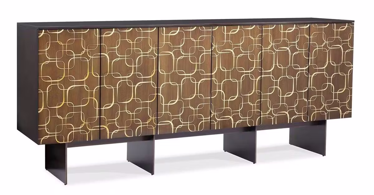 John Richard EUR-04-0881 Plaza Six Door Sideboard Expresso