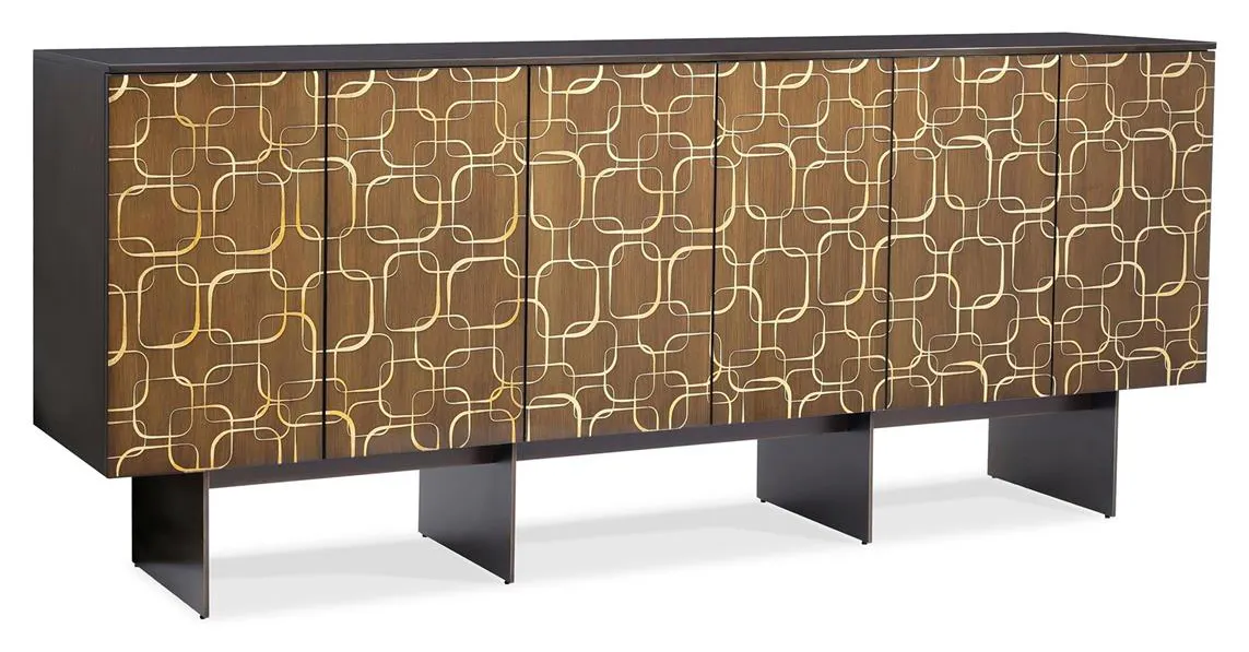 John Richard EUR-04-0881 Plaza Six Door Sideboard Expresso John Richard EUR-04-0881 Plaza Six Door Sideboard Expresso