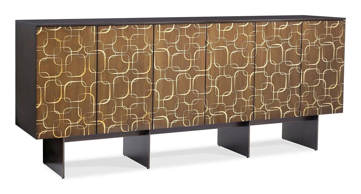 John Richard EUR-04-0881 Plaza Six Door Sideboard Expresso John Richard EUR-04-0881 Plaza Six Door Sideboard Expresso