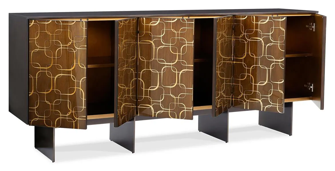John Richard EUR-04-0881 Plaza Six Door Sideboard Expresso John Richard EUR-04-0881 Plaza Six Door Sideboard Expresso
