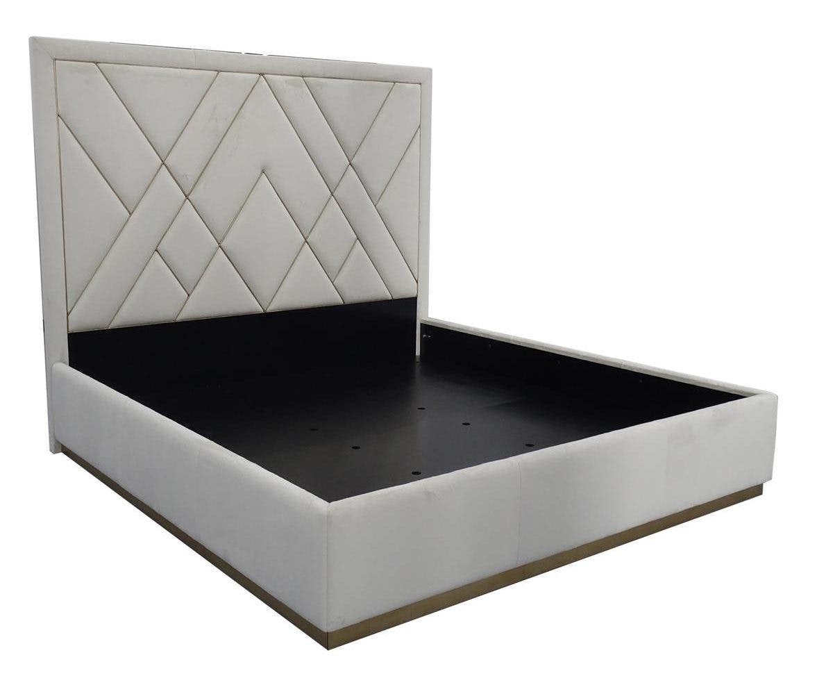 John Richard EUR-06-0061 London King Bed  Bisque