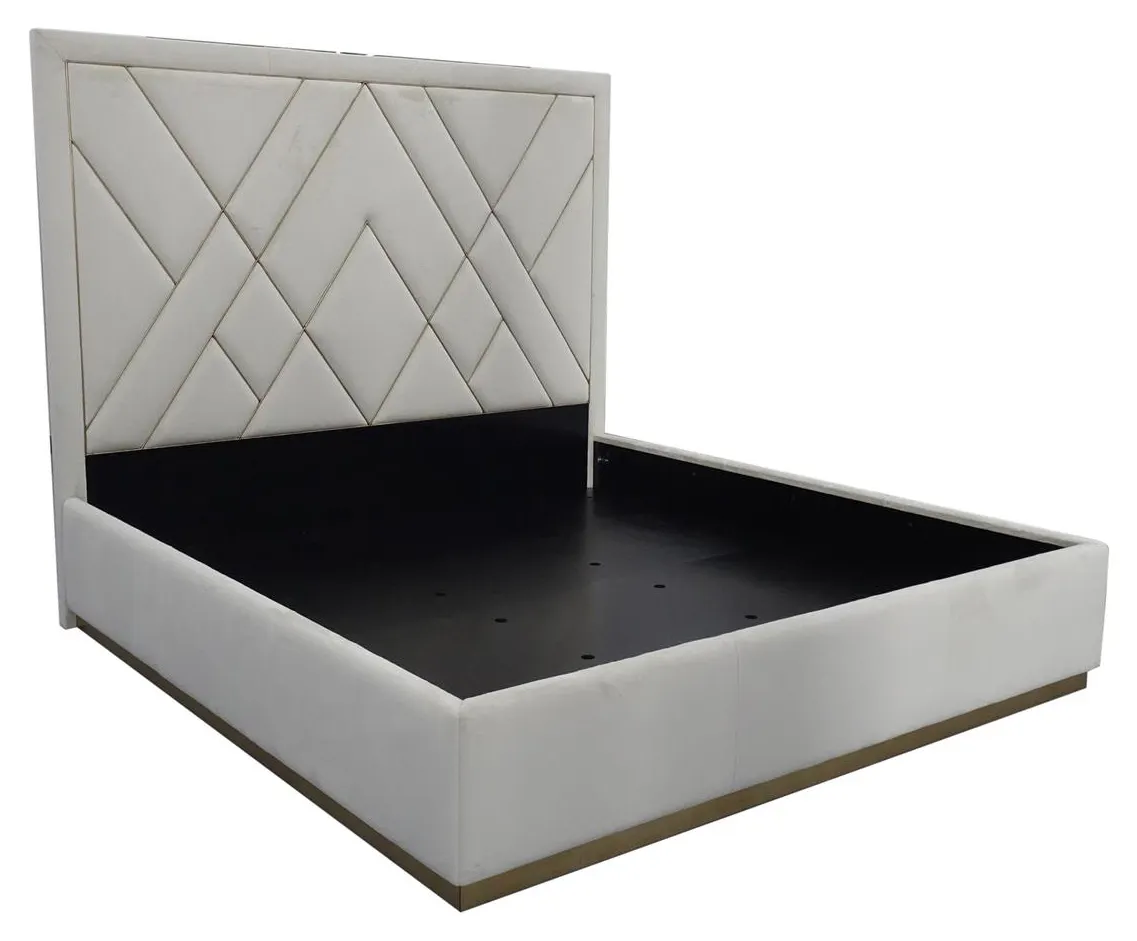 John Richard EUR-06-0061 London King Bed Bisque John Richard EUR-06-0061 London King Bed Bisque