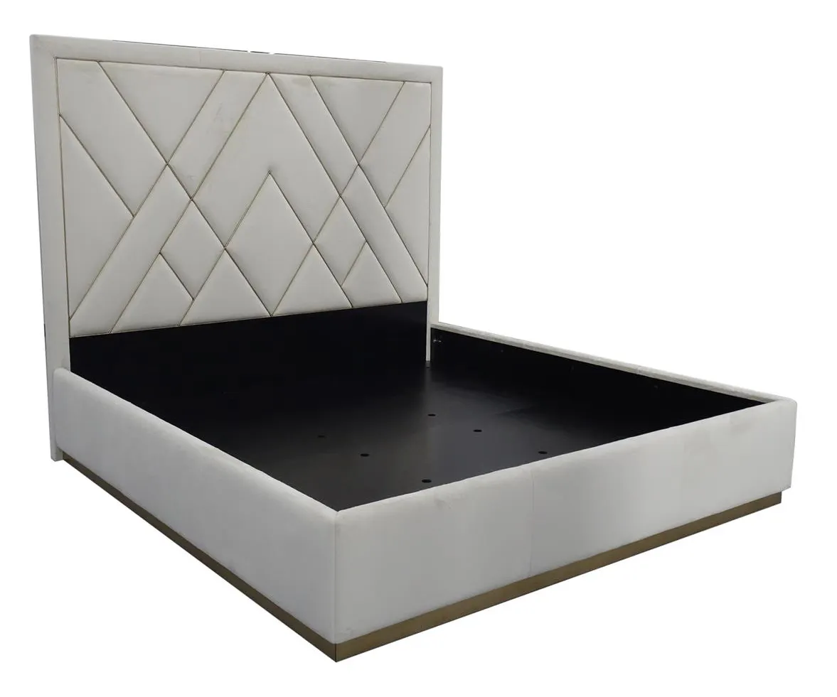 John Richard EUR-06-0061 London King Bed Bisque John Richard EUR-06-0061 London King Bed Bisque