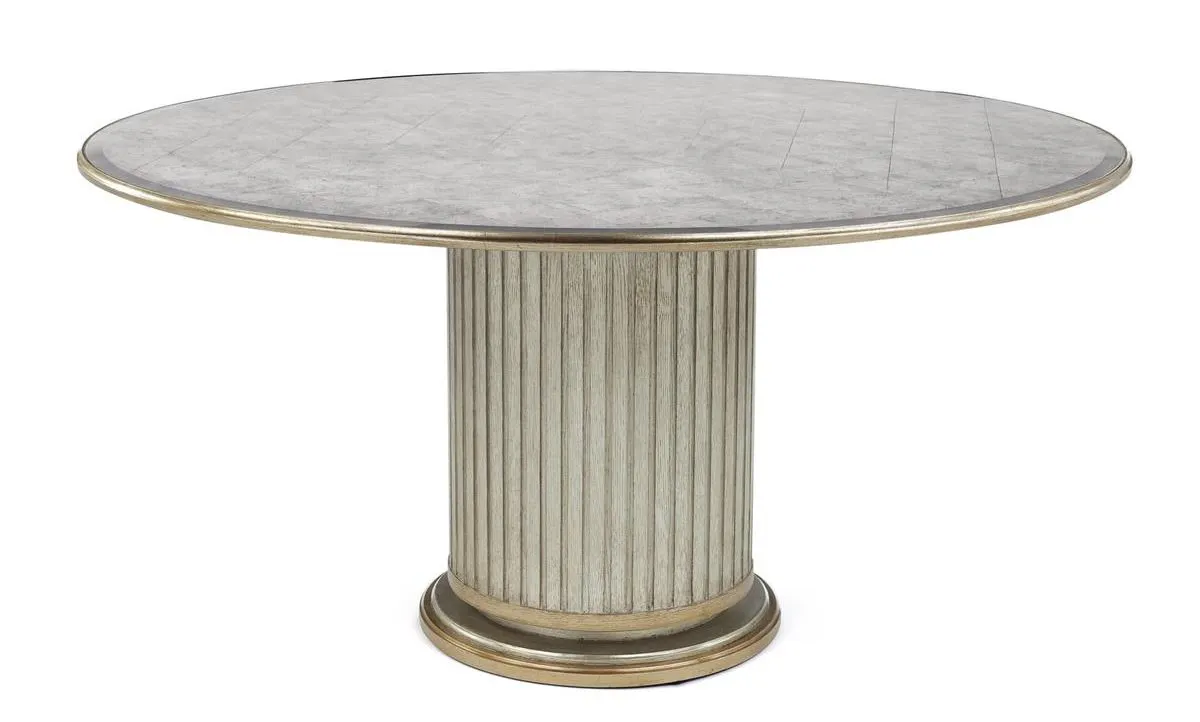 John Richard EUR-10-0136 Dorian Dining Table Glass Top