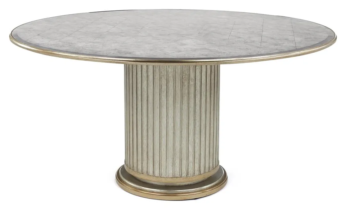 John Richard EUR-10-0136 Dorian Dining Table Glass Top John Richard EUR-10-0136 Dorian Dining Table Glass Top
