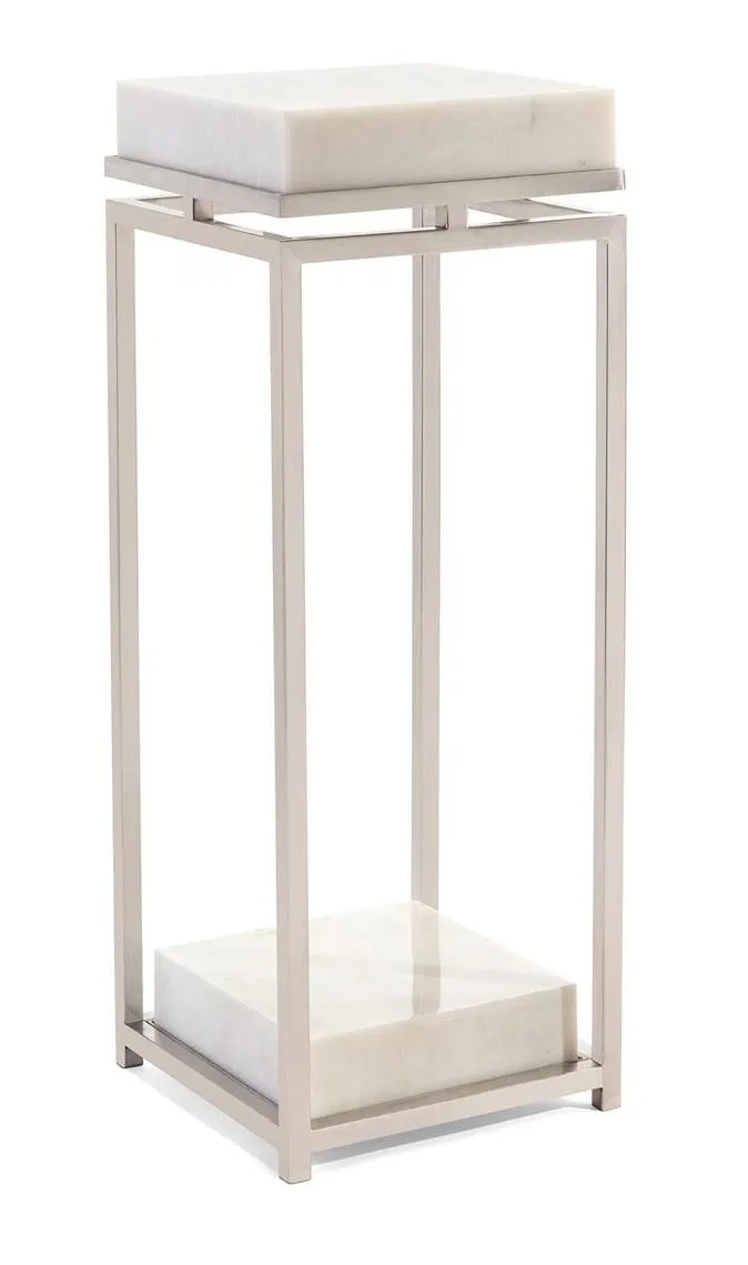 John Richard JFD-0146 Elegant Stainless Steel And Marble Pedestal