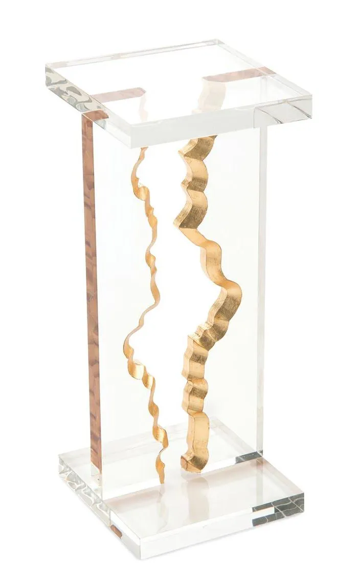 John Richard JFD-0151 Gold Landscape Martini Table