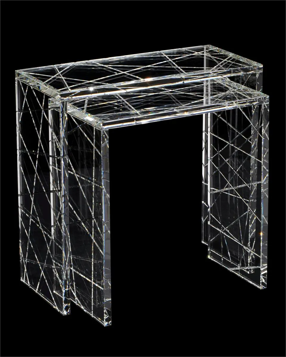 John Richard JFD-0215 Crystal Nesting Table John Richard JFD-0215 Crystal Nesting Table