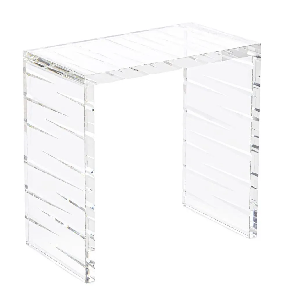 John Richard JFD-0268 Cut Crystal Side Table