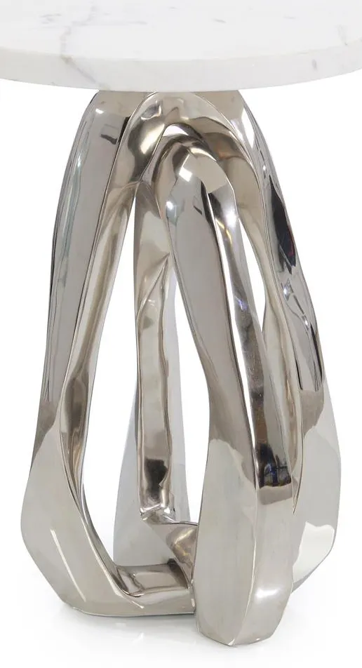 John Richard JFD-0383 Kaari Side Table Polished Nickel John Richard JFD-0383 Kaari Side Table Polished Nickel