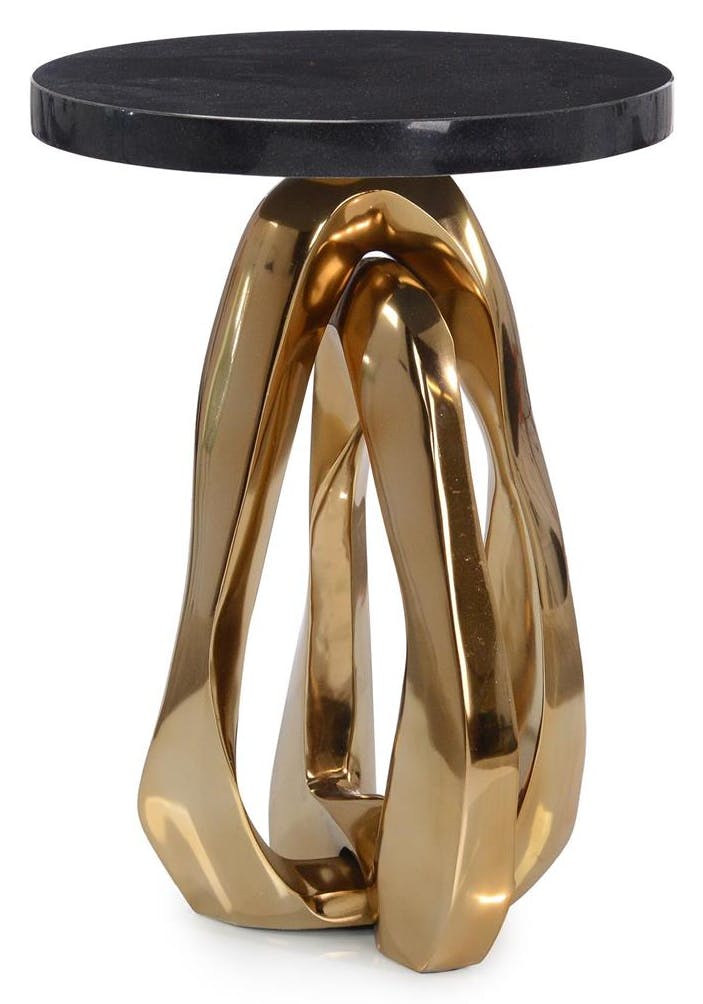 John Richard JFD-0384 Kaari Side Table Champagne Gold John Richard JFD-0384 Kaari Side Table Champagne Gold