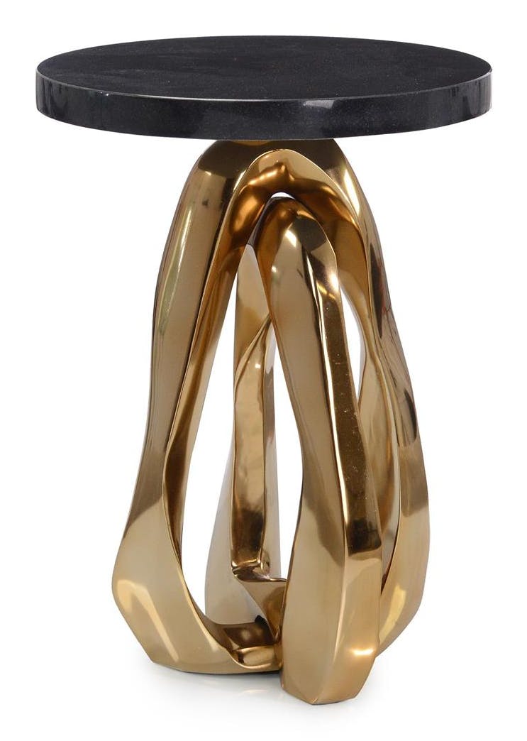 John Richard JFD-0384 Kaari Side Table Champagne Gold John Richard JFD-0384 Kaari Side Table Champagne Gold