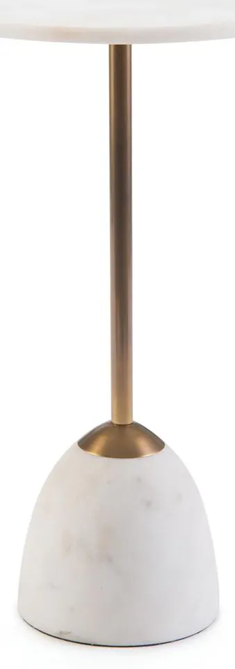 John Richard JRA-10541 Brass And Marble Martini Side Table John Richard JRA-10541 Brass And Marble Martini Side Table