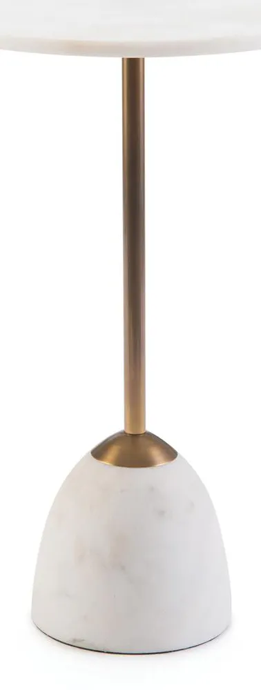 John Richard JRA-10541 Brass And Marble Martini Side Table John Richard JRA-10541 Brass And Marble Martini Side Table