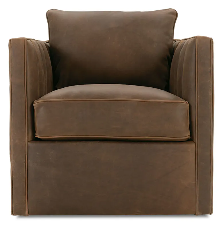 Rowe Furniture P865-L-016 Kitt Leather Swivel Chair Rowe Furniture P865-L-016 Kitt Leather Swivel Chair