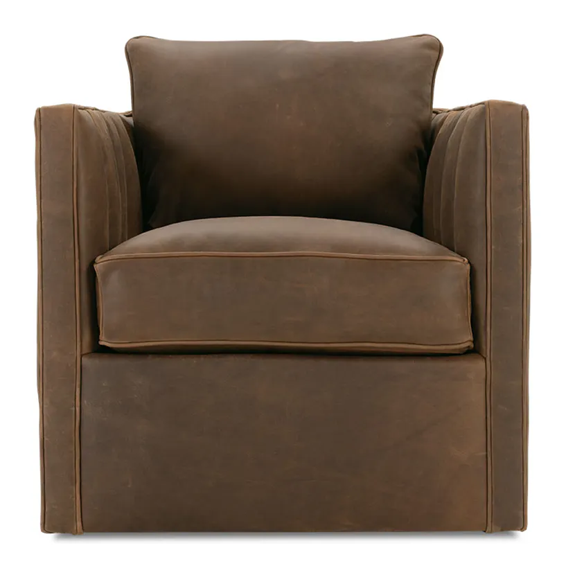 Rowe Furniture P865-L-016 Kitt Leather Swivel Chair Rowe Furniture P865-L-016 Kitt Leather Swivel Chair