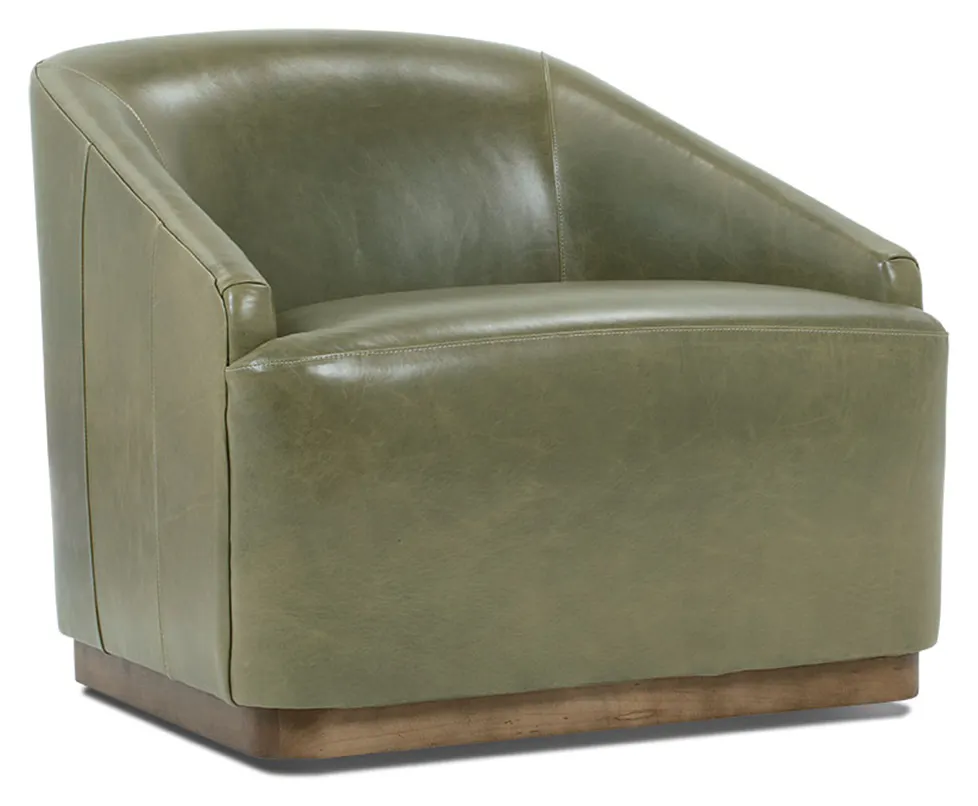 Rowe Furniture Q115-L-016 Bernie Leather Swivel Chair Rowe Furniture Q115-L-016 Bernie Leather Swivel Chair