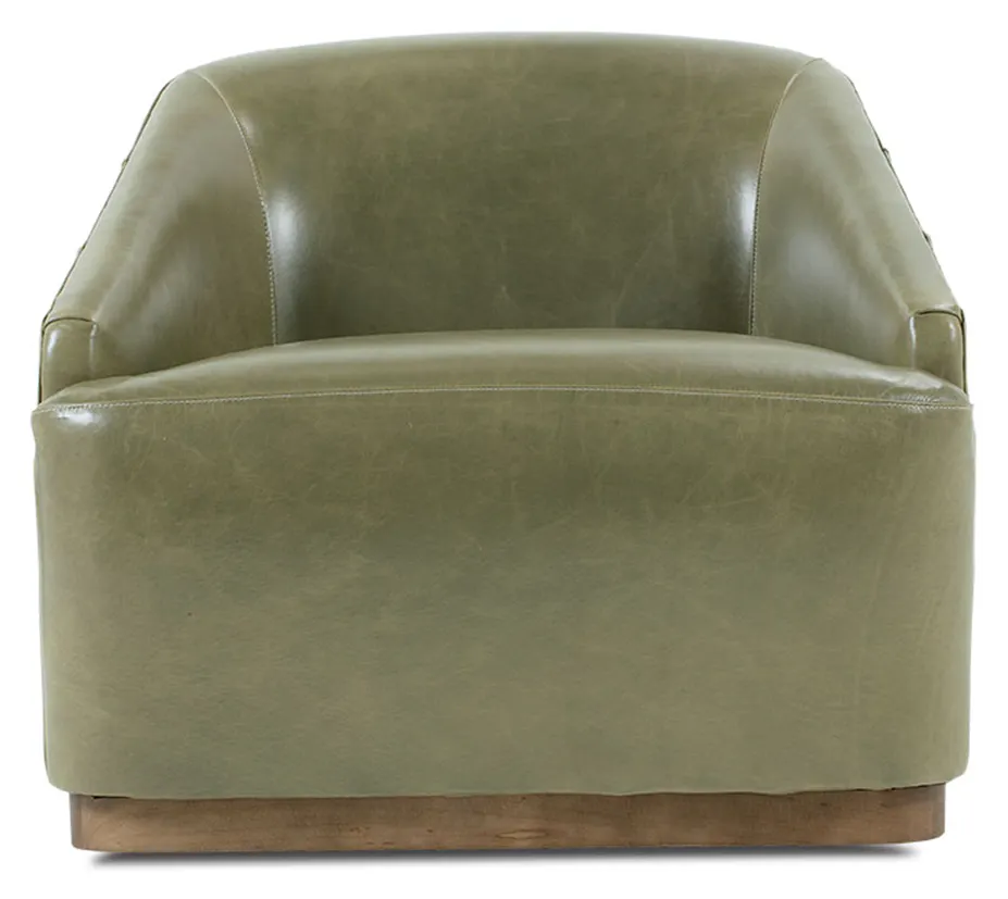 Rowe Furniture Q115-L-016 Bernie Leather Swivel Chair Rowe Furniture Q115-L-016 Bernie Leather Swivel Chair