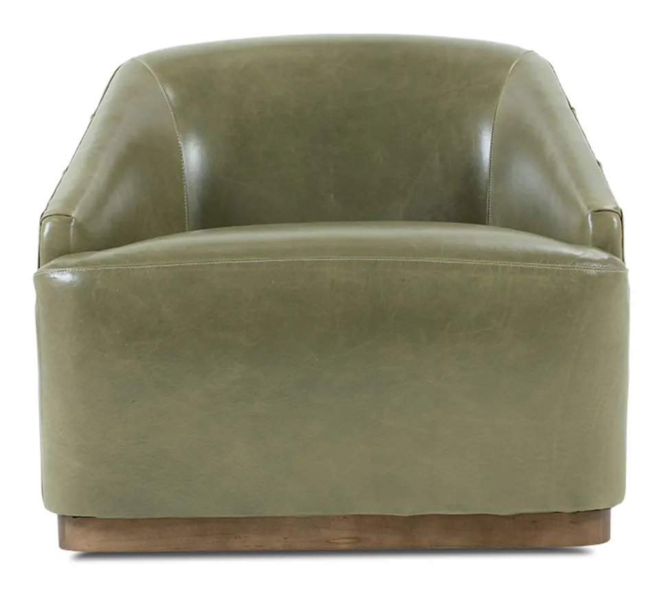 Rowe Furniture Q115-L-016 Bernie Leather Swivel Chair Rowe Furniture Q115-L-016 Bernie Leather Swivel Chair