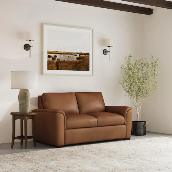 Flexsteel Furniture 1041-20-94672 Henry Caramel Leather Loveseat Flexsteel Furniture 1041-20-94672 Henry Caramel Leather Loveseat