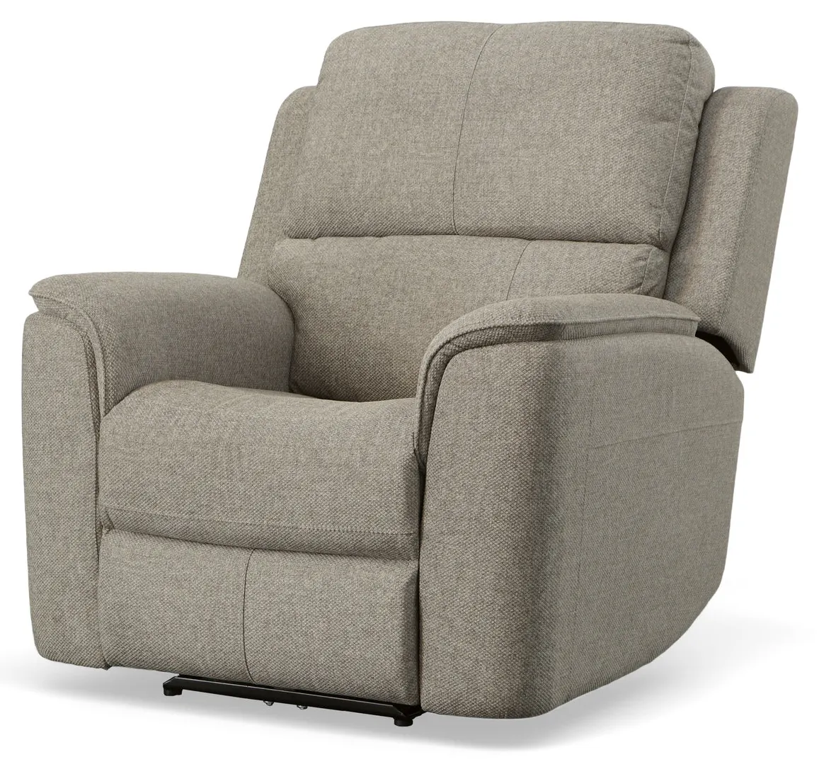 Flexsteel Furniture 1041-50PH-42501 Henry Fog Fabric Power Recliner with Power Headrest and Lumbar Flexsteel Furniture 1041-50PH-42501 Henry Fog Fabric Power Recliner with Power Headrest and Lumbar