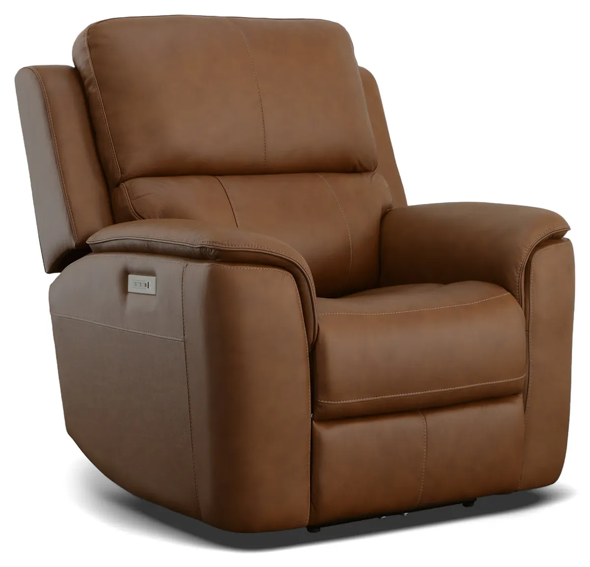 Flexsteel Furniture 1041-50PH-94672 Henry Caramel Leather Power Recliner with Power Headrest and Lumbar Flexsteel Furniture 1041-50PH-94672 Henry Caramel Leather Power Recliner with Power Headrest and Lumbar