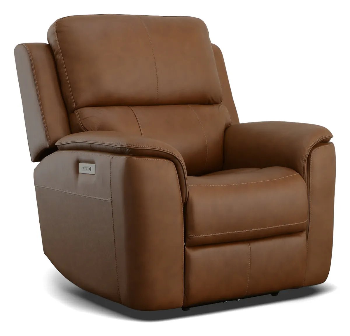 Flexsteel Furniture 1041-50PH-94672 Henry Caramel Leather Power Recliner with Power Headrest and Lumbar Flexsteel Furniture 1041-50PH-94672 Henry Caramel Leather Power Recliner with Power Headrest and Lumbar