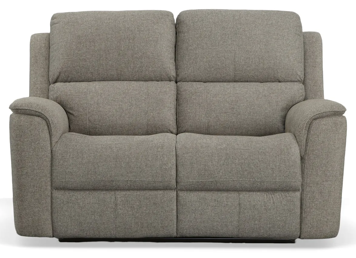 Flexsteel Furniture 1041-60PH-42501 Henry Fog Fabric Power Reclining Loveseat with Power Headrests & Lumbar Flexsteel Furniture 1041-60PH-42501 Henry Fog Fabric Power Reclining Loveseat with Power Headrests & Lumbar