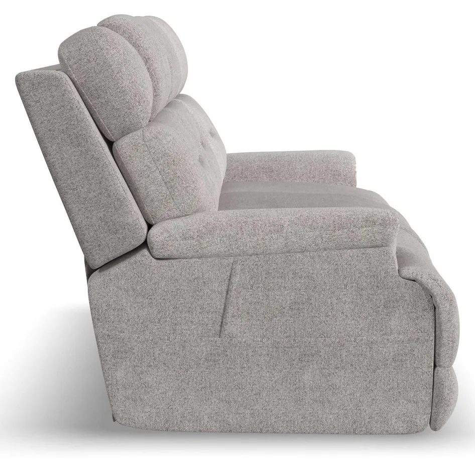 Flexsteel Furniture 1080-63P5-35201 Zofa Dove Fabric Power Sleep Sofa with Power Headrests and Lumbar Flexsteel Furniture 1080-63P5-35201 Zofa Dove Fabric Power Sleep Sofa with Power Headrests and Lumbar