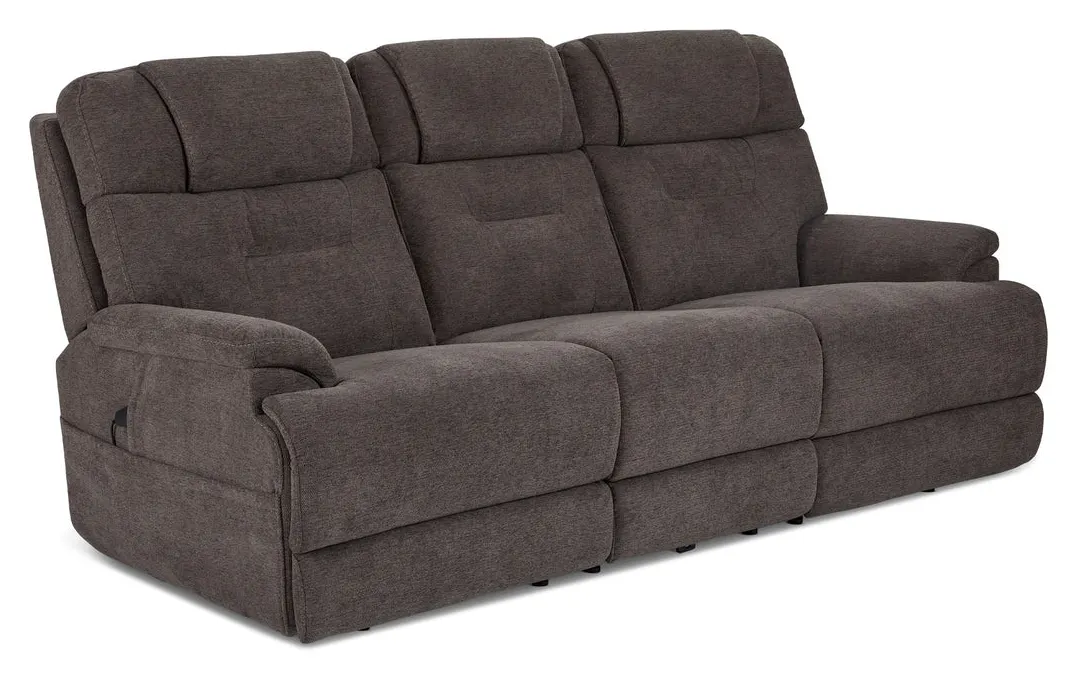 Flexsteel Furniture 1080-63P5-35804 Zofa Umber Fabric Power Sleep Sofa with Power Headrests and Lumbar Flexsteel Furniture 1080-63P5-35804 Zofa Umber Fabric Power Sleep Sofa with Power Headrests and Lumbar