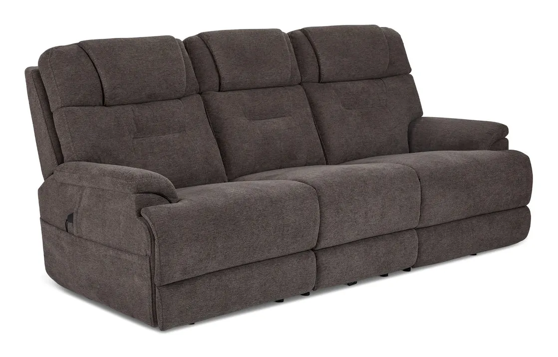 Flexsteel Furniture 1080-63P5-35804 Zofa Umber Fabric Power Sleep Sofa with Power Headrests and Lumbar Flexsteel Furniture 1080-63P5-35804 Zofa Umber Fabric Power Sleep Sofa with Power Headrests and Lumbar