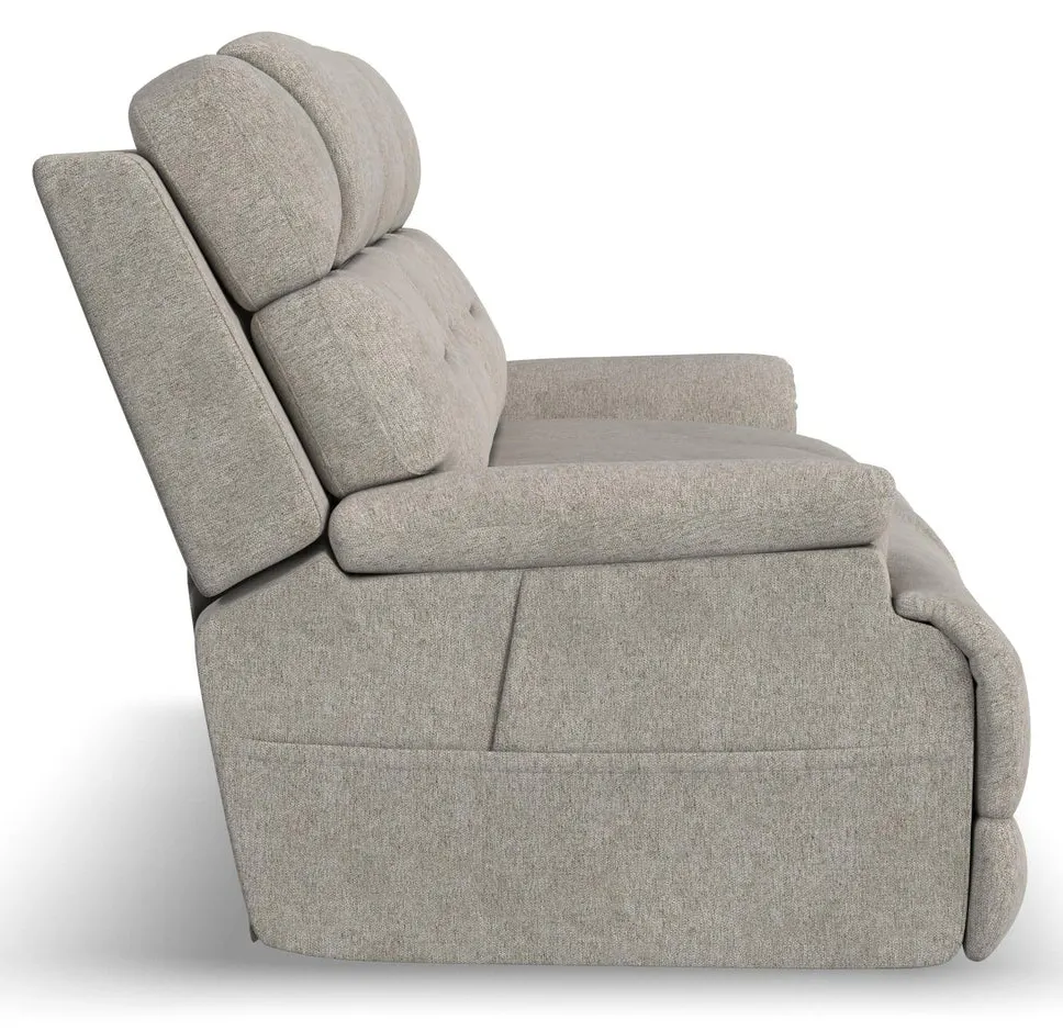 Flexsteel Furniture 1080-63P5-35880 Zofa Shell Fabric Power Sleep Sofa with Power Headrests and Lumbar Flexsteel Furniture 1080-63P5-35880 Zofa Shell Fabric Power Sleep Sofa with Power Headrests and Lumbar