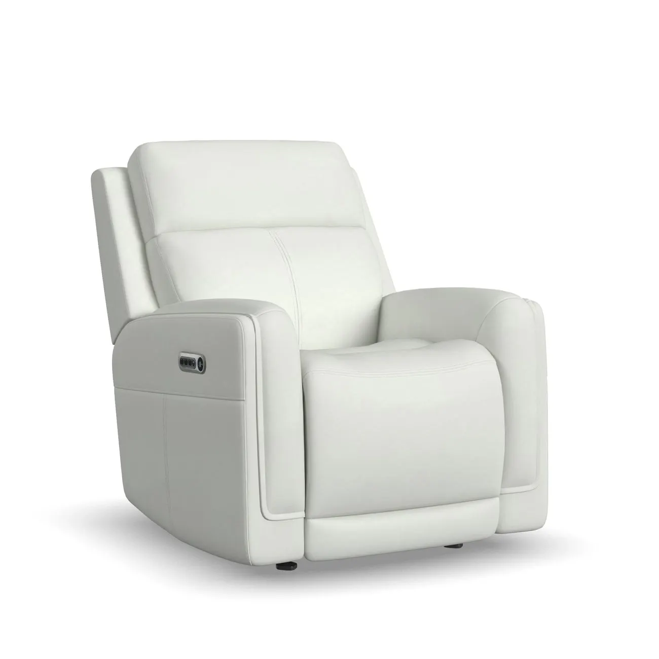 Flexsteel Furniture 1158-54GL-32611 Alister Porcelain Leather Power Gliding Recliner with Power Headrest and Lumbar