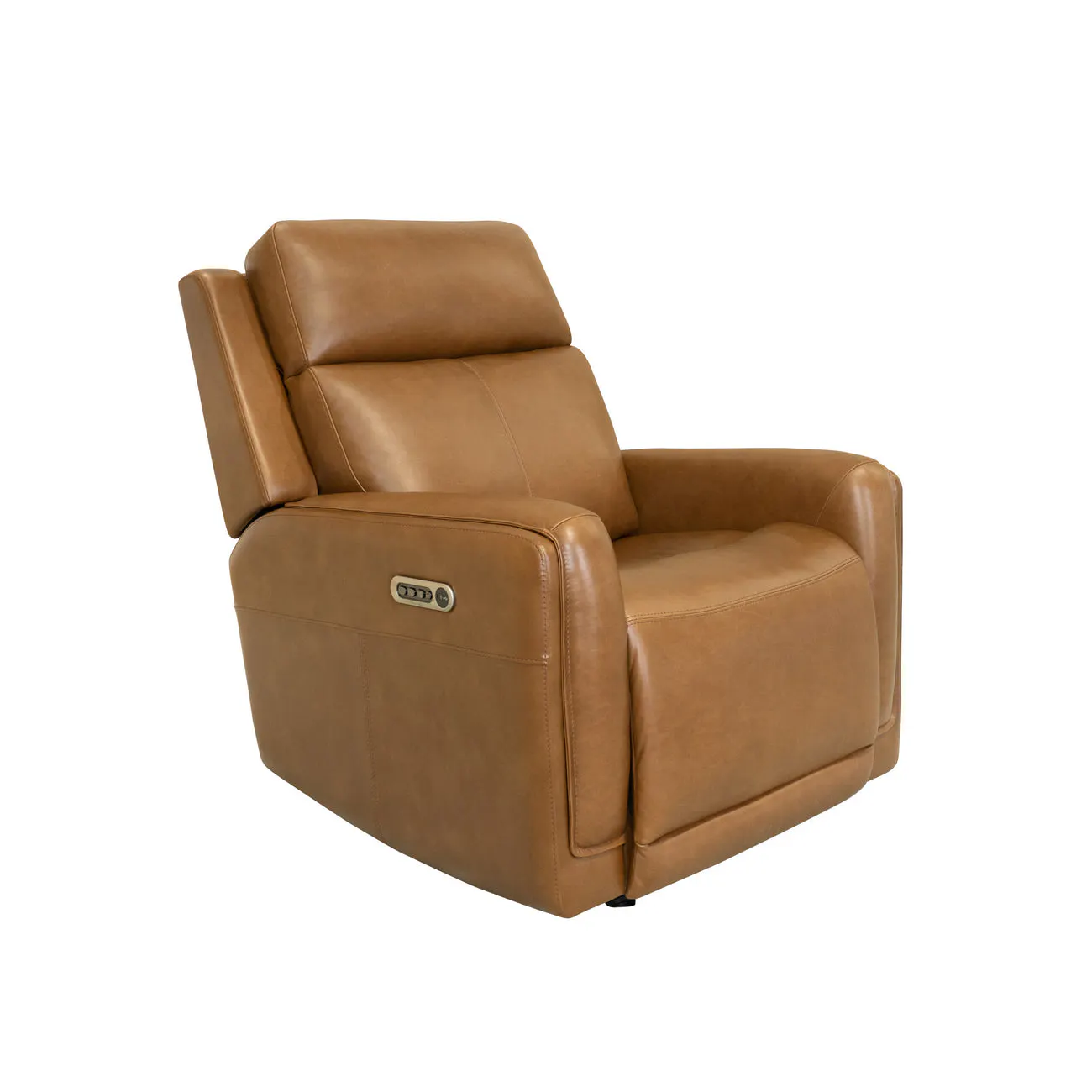 Flexsteel Furniture 1158-54GL-73472 Alister Sedona Leather Power Gliding Recliner with Power Headrest and Lumbar