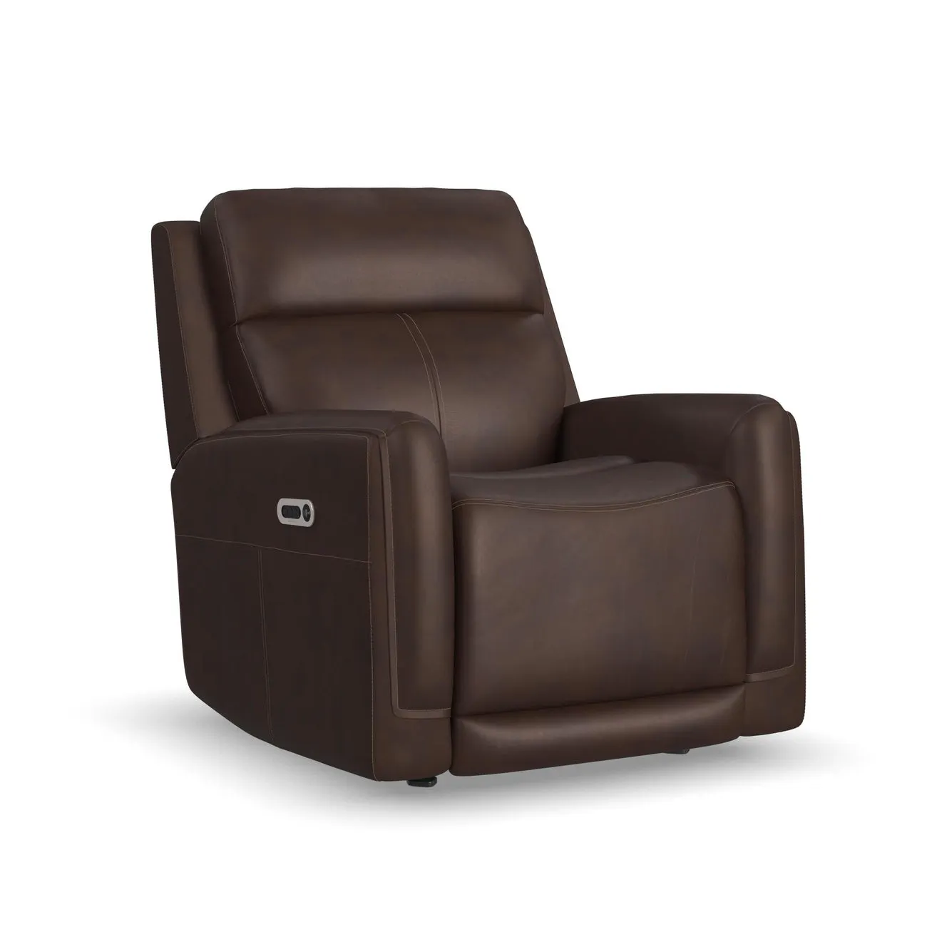 Flexsteel Furniture 1158-54GL-94671 Alister Burnt Umber Leather Power Gliding Recliner with Power Headrest and Lumbar
