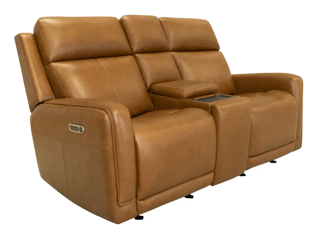 Flexsteel Furniture 1158-64GL-73472 Alister Sedona Leather Power Gliding Loveseat with Console, Power Headrests and Lumbar Flexsteel Furniture 1158-64GL-73472 Alister Sedona Leather Power Gliding Loveseat with Console, Power Headrests and Lumbar