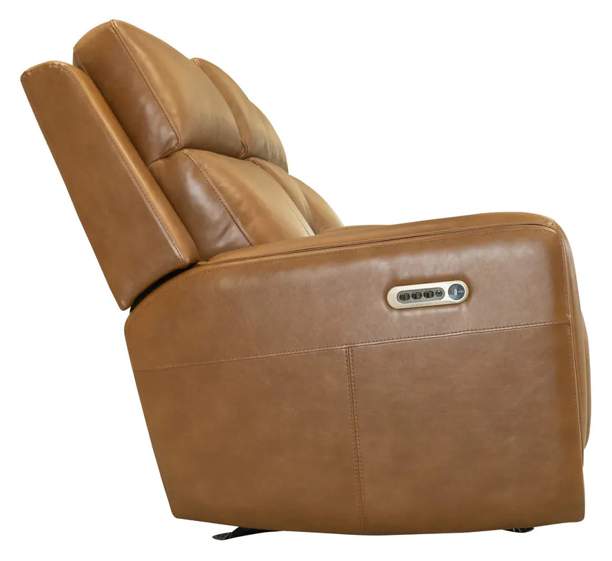 Flexsteel Furniture 1158-64GL-73472 Alister Sedona Leather Power Gliding Loveseat with Console, Power Headrests and Lumbar Flexsteel Furniture 1158-64GL-73472 Alister Sedona Leather Power Gliding Loveseat with Console, Power Headrests and Lumbar