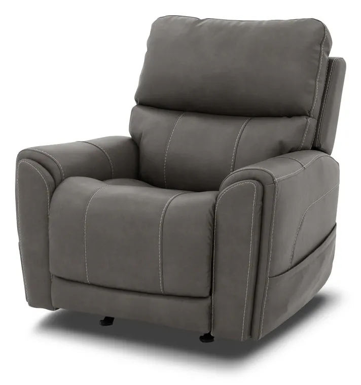 Flexsteel Furniture 1587-51P5-88602 Carter Smoke Fabric Power Rocking Recliner with Power Headrest, Lumbar, Heat and Massage Flexsteel Furniture 1587-51P5-88602 Carter Smoke Fabric Power Rocking Recliner with Power Headrest, Lumbar, Heat and Massage