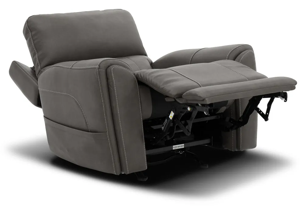 Flexsteel Furniture 1587-51P5-88602 Carter Smoke Fabric Power Rocking Recliner with Power Headrest, Lumbar, Heat and Massage Flexsteel Furniture 1587-51P5-88602 Carter Smoke Fabric Power Rocking Recliner with Power Headrest, Lumbar, Heat and Massage