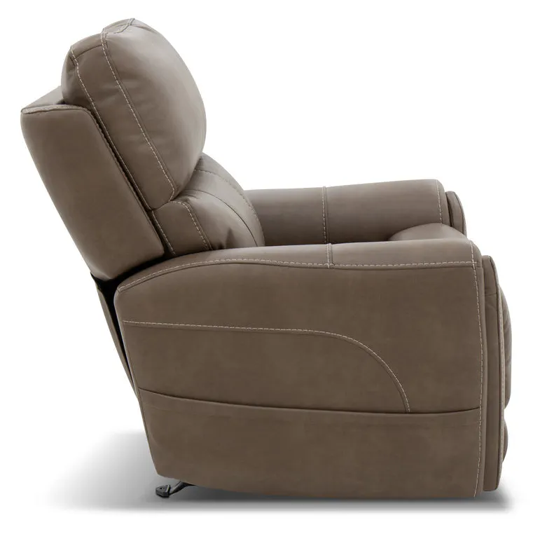 Flexsteel Furniture 1587-51P5-88672 Carter Cappuccino Fabric Power Rocking Recliner with Power Headrest, Lumbar, Heat and Massage Flexsteel Furniture 1587-51P5-88672 Carter Cappuccino Fabric Power Rocking Recliner with Power Headrest, Lumbar, Heat and Massage